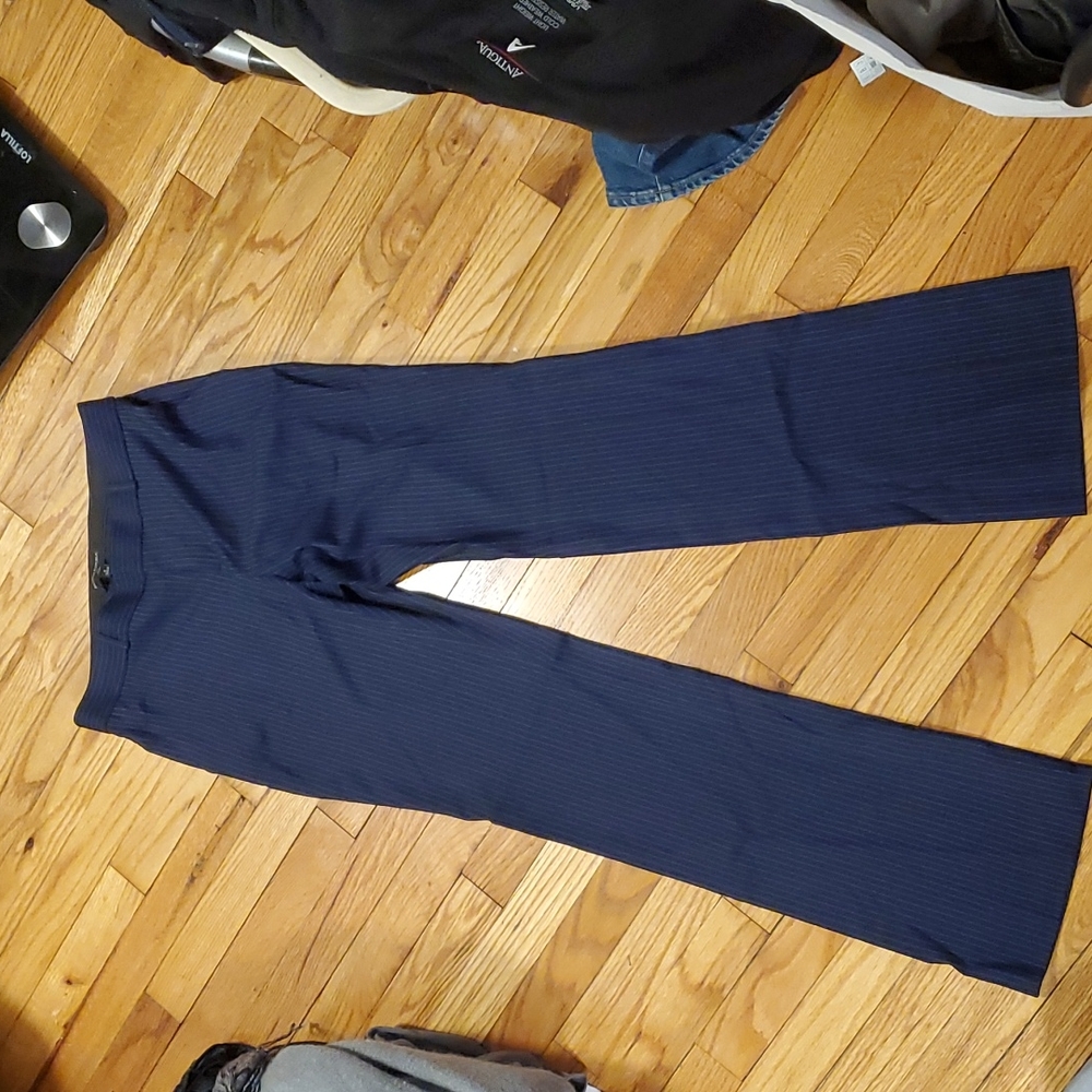 Banana Republic Navy Blue, Gray Pin Stripe Dress Pants, Size 2